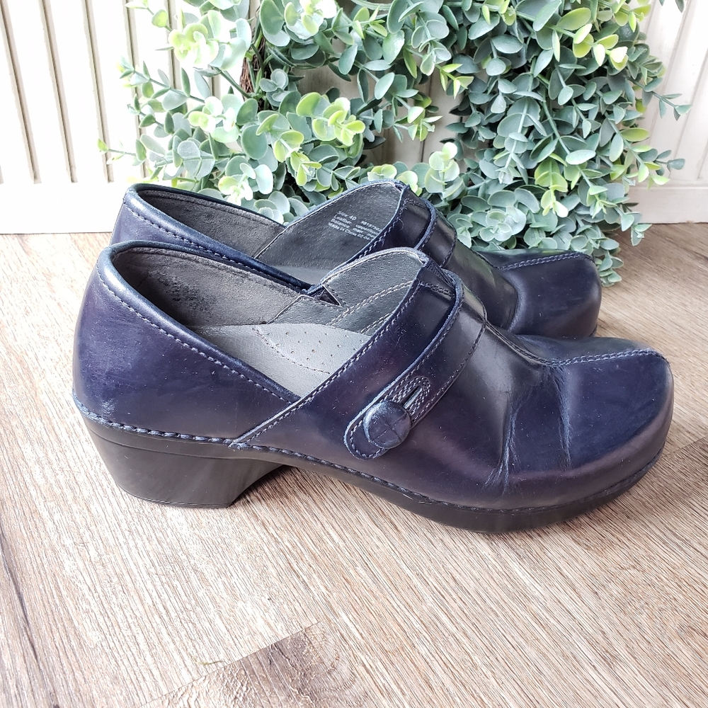 Dansko Solstice Professional Nurse Clogs Navy Blue Women's EU 40 US 9.5-10